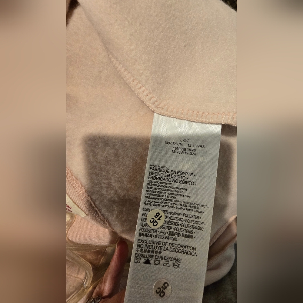 Levi's Kids Soft Pink Hoodie, L - Picture 8 of 8